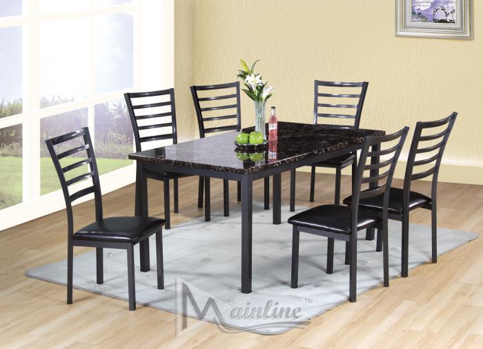 Fairmont Rectangle Table and 6 Chairs ,Brandywine Showcase