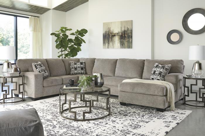 Ballinasloe Platinum RAF Chaise Sectional,In-Store Product
