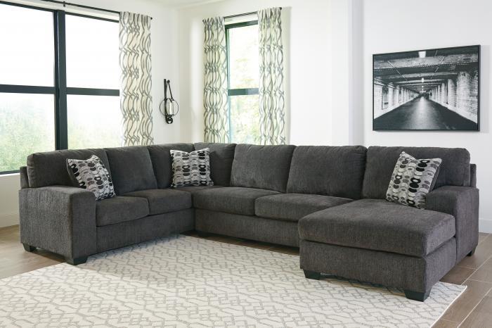 Ballinasloe Smoke RAF Chaise Sectional,In-Store Product