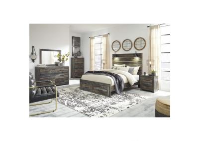 Image for Drystan Queen Panel Bed, Dresser, Mirror