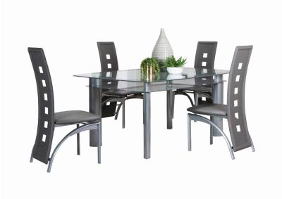 Image for Valencia 5 Piece Charcoal Dinette