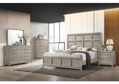 Grey Melamie Complete Queen Bedroom Set