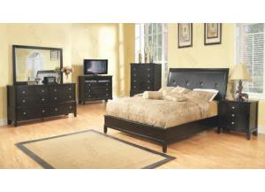 Image for Queen Upholstered Bed, Dresser Mirror, Chest, 2 Nightstands