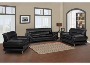 Image for Black Sofa, Loveseat, and Chair 