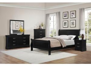 Image for Queen Sleigh Bed w/ Dresser, Mirror, and Nightstand