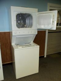 Image for GE Unitized full size washer and gas dryer-WAS: $1439.99
