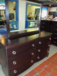Image for Ashley Merlot Dresser and Mirror 001415 WAS: $539.99