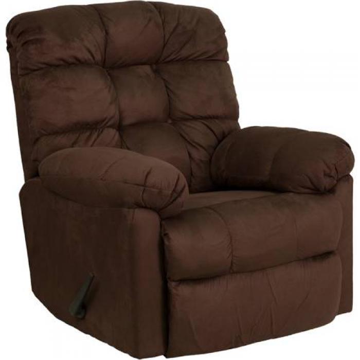 Serta Upholstery 400 Padded Walnut Rocker/Recliner,Hughes Furniture / Serta Upholstery