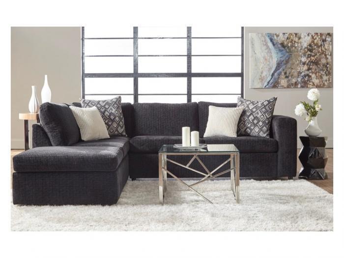 Serta Ultimate Ebony 2 Piece Sectional,Hughes Furniture / Serta Upholstery