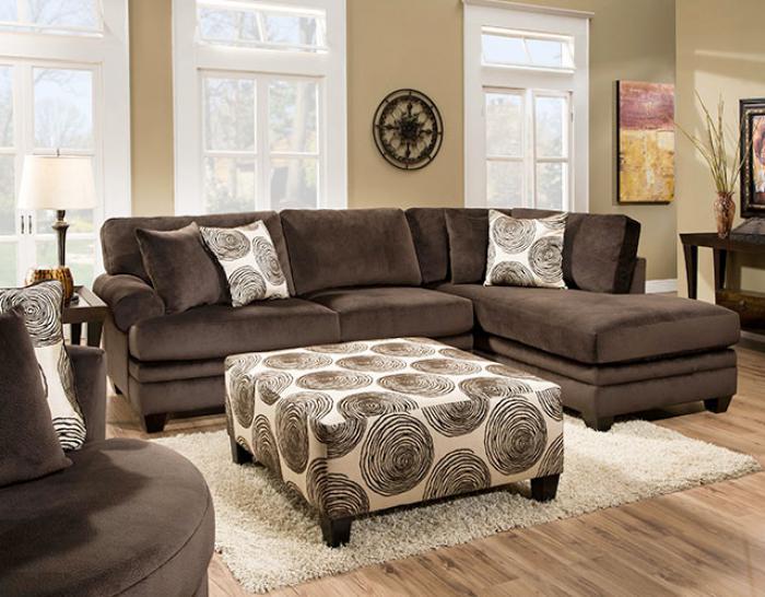 Groovey Chocolate Sectional,AWF