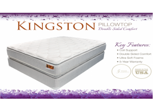 Image for Double Pillowtop Flippable Queen Mattress & Boxspring Set