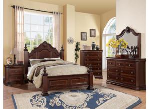 Image for Charlotte Queen Bed Set (Queen Bed, Dresser/Mirror, & Chest)
