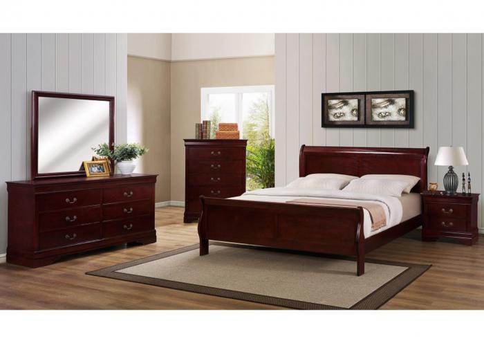 Louis Philippe Cherry King Bed,InStore Products