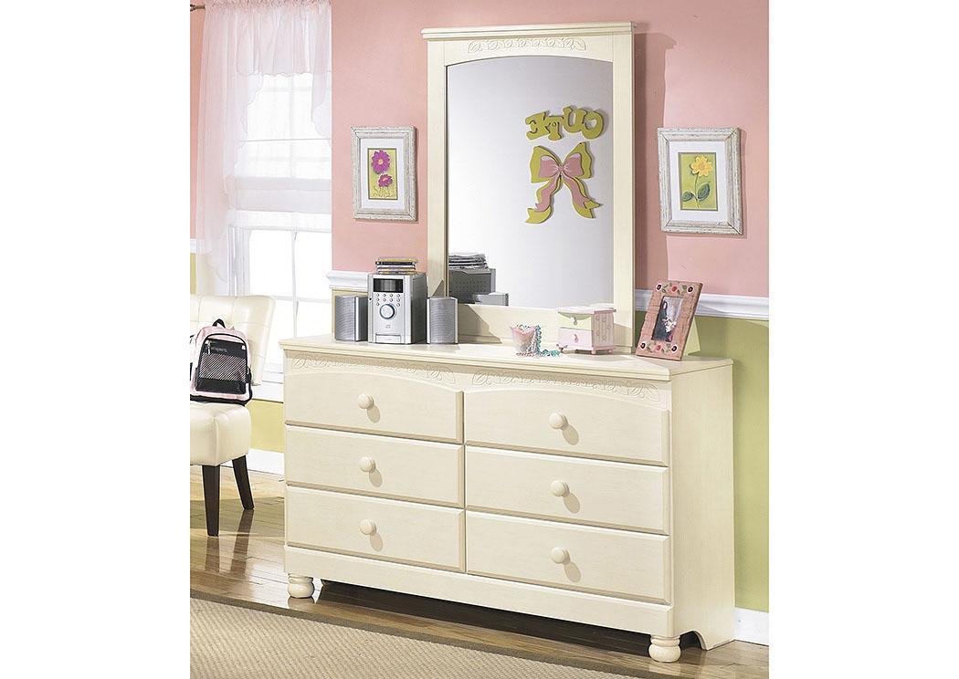 Cottage Retreat Dresser and Mirror,Outlet Furniture