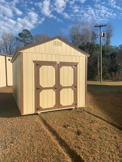 10x16 Beige Utility Storage Shed,Old Hickory Buildings