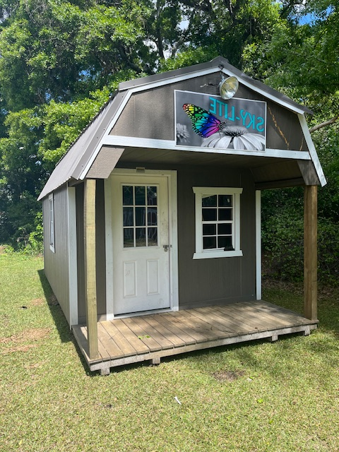 10x20 Discounted Driftwood Playhouse Storage Shed,Old Hickory Buildings