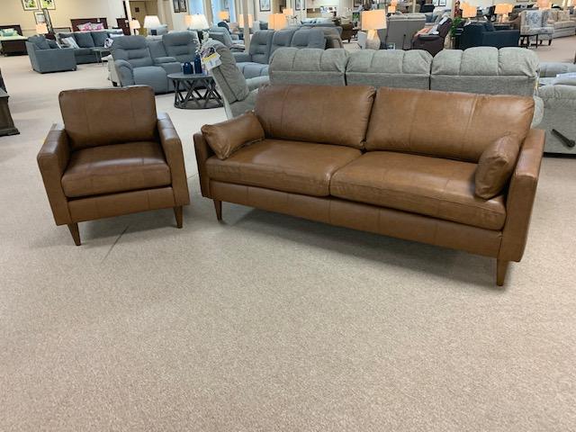 Trafton Leather Sofa and Chair,Best Chairs, INC