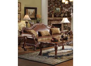Image for Dresden Brown Chenille/PU Leather Sofa