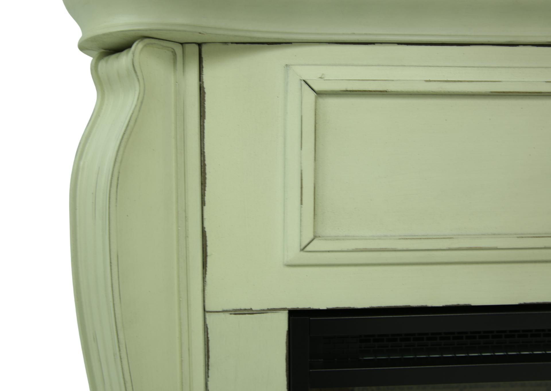 JAYDEN WHITE FIREPLACE WITH INSERT,KITH FURNITURE