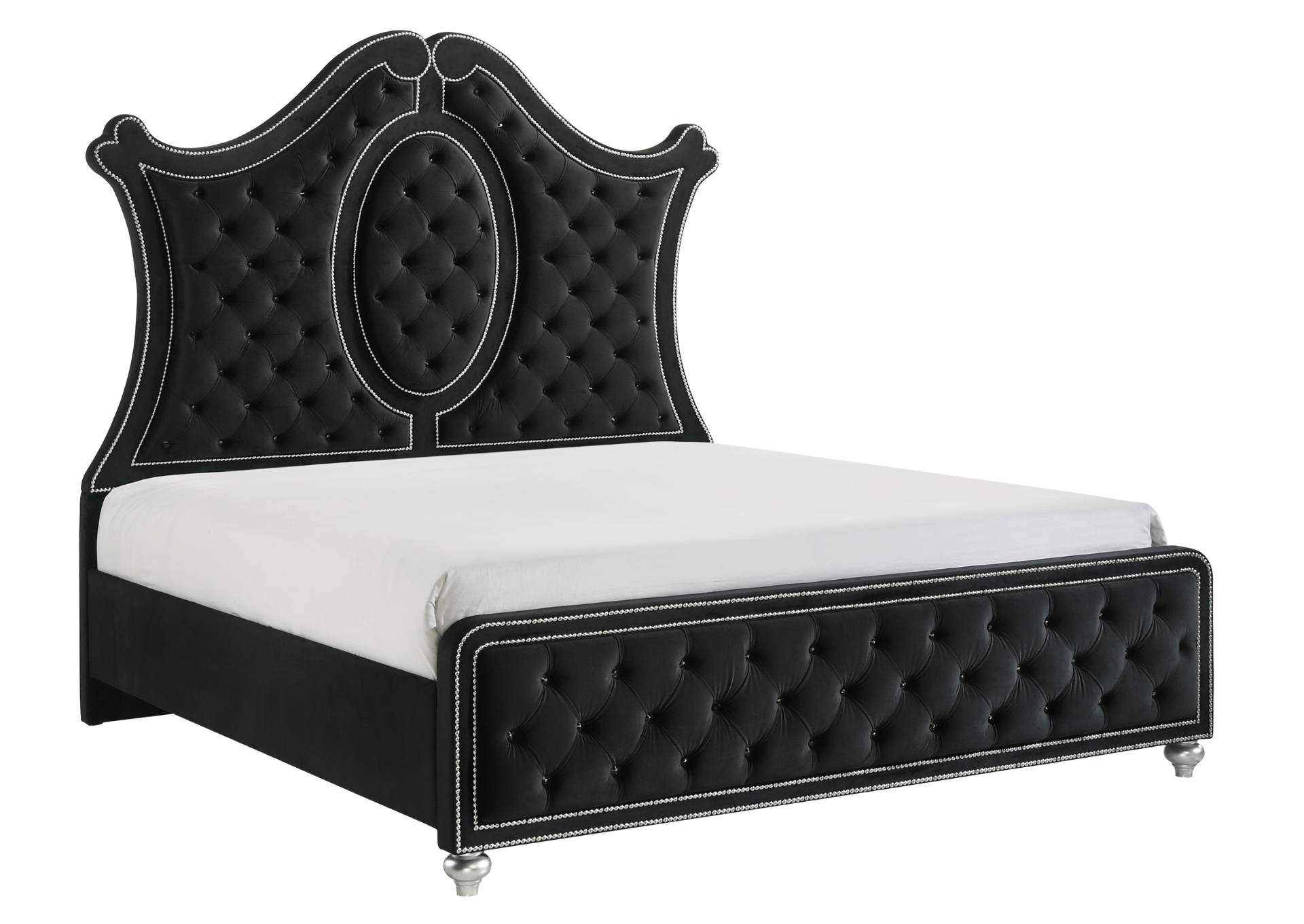 CAMEO BLACK QUEEN BED,CROWN MARK INT.