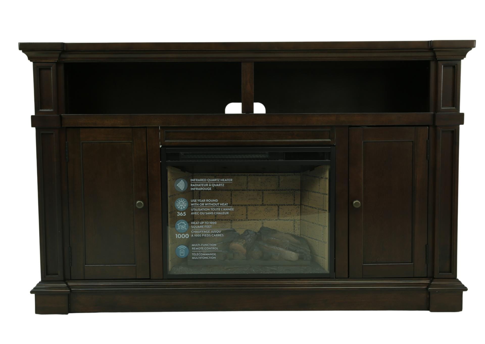 CRAWFORD CHERRY FIREPLACE WITH INSERT,KITH FURNITURE