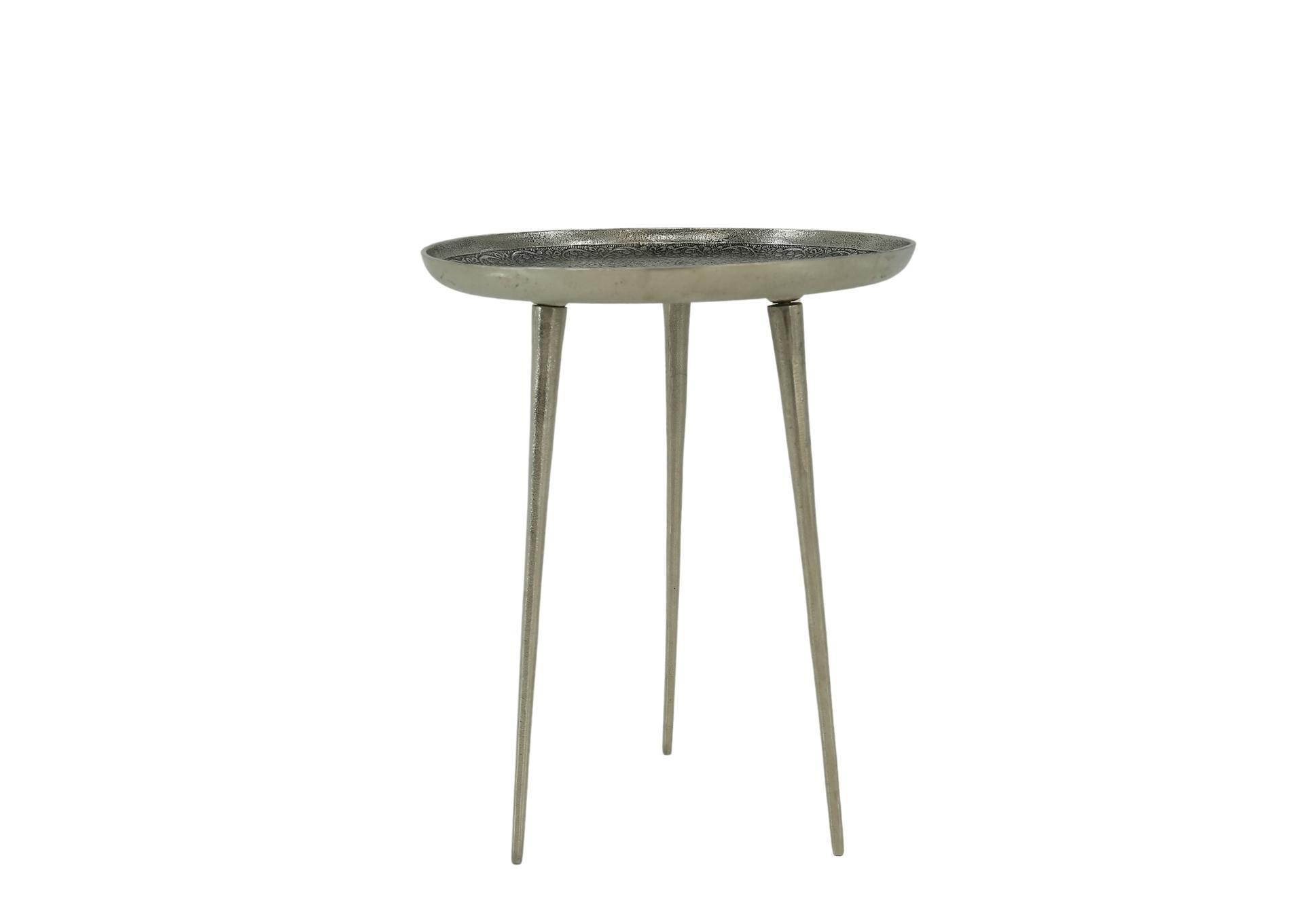 ACCENT TABLE ANTIQUE NICKEL