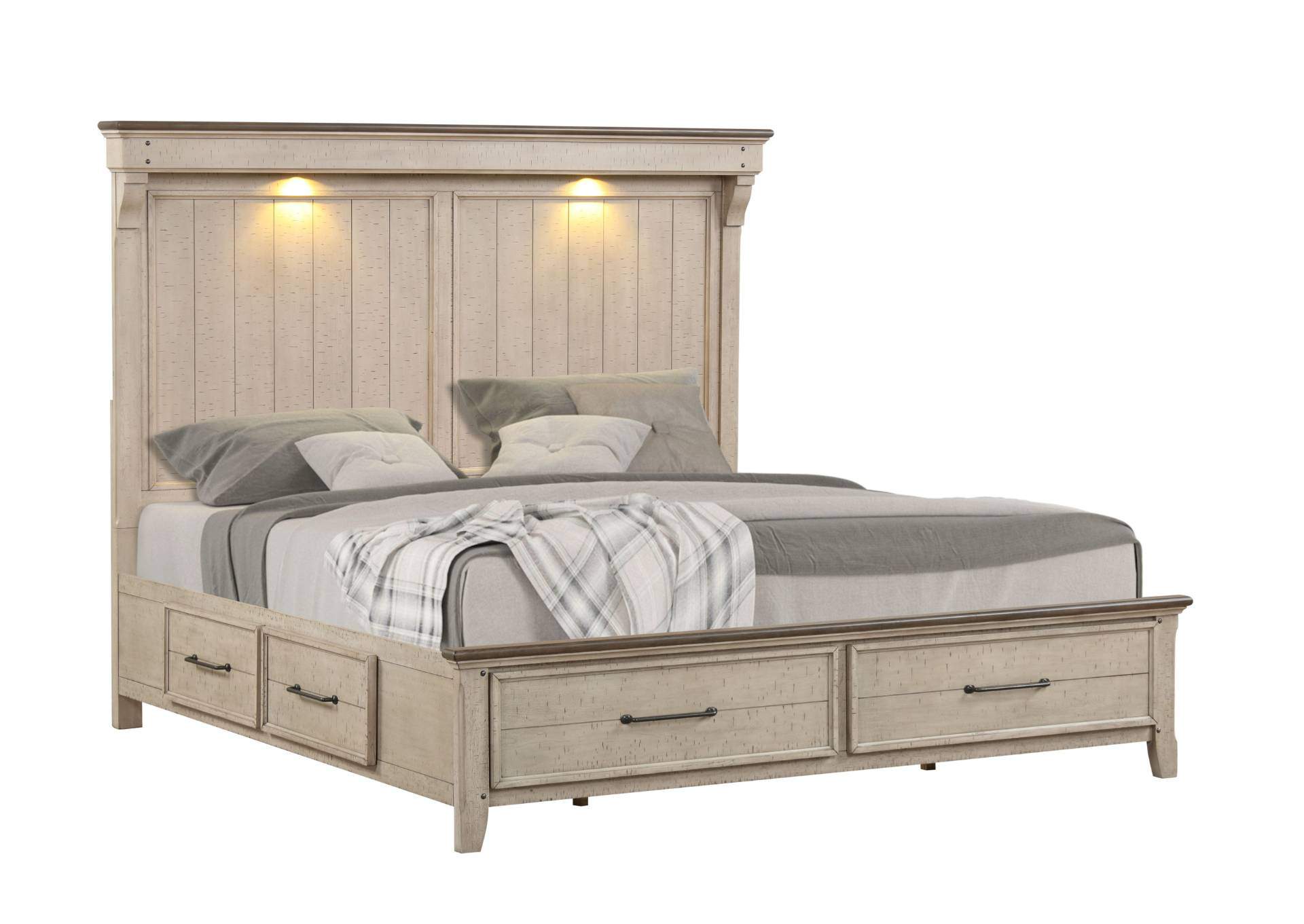 KIRAN KING STORAGE BED,LIFESTYLE FURNITURE