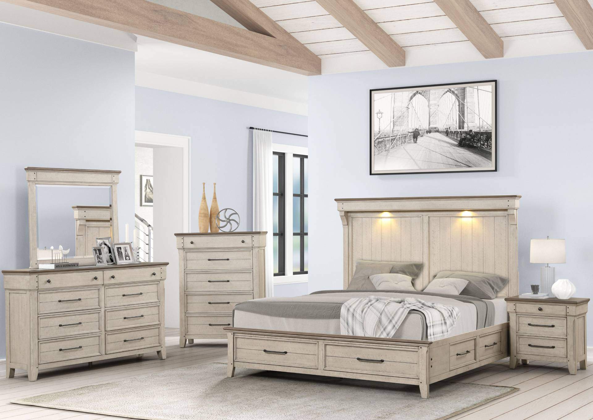 KIRAN KING STORAGE BED,LIFESTYLE FURNITURE