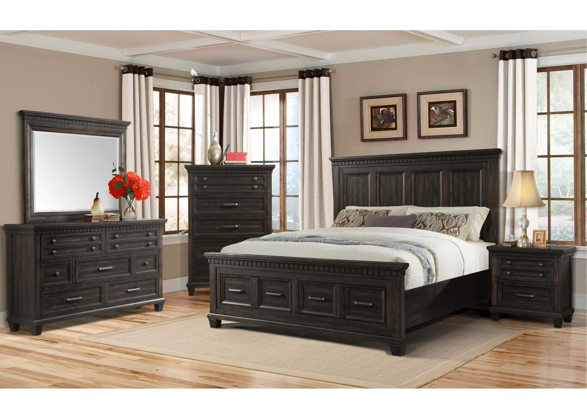 MCCOY CHARCOAL QUEEN BEDROOM,ELEMENTS INTERNATIONAL GROUP, LLC