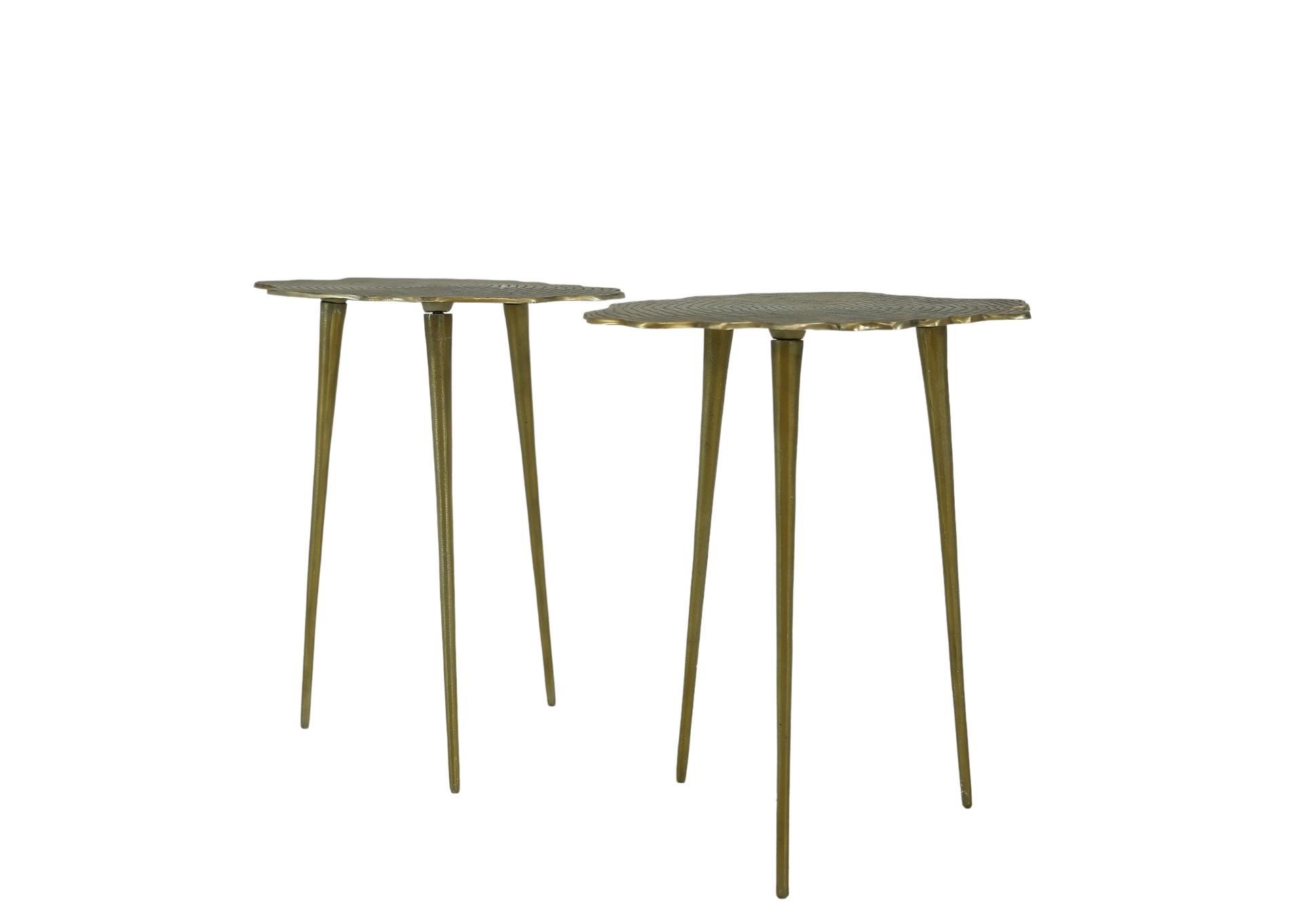 TABLE ACCENT ANTIQUE GOLD