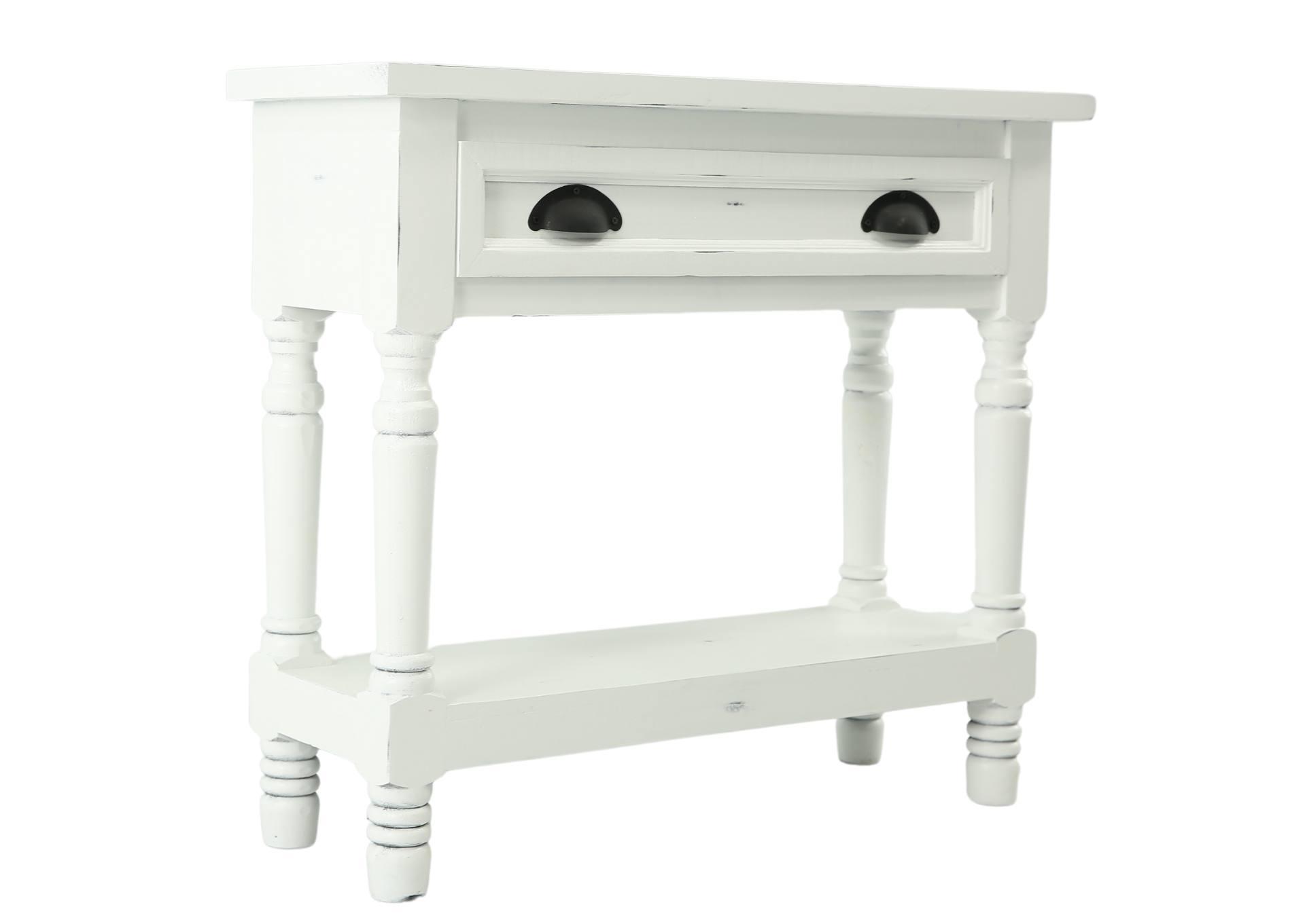 LENORA WHITE ACCENT TABLE
