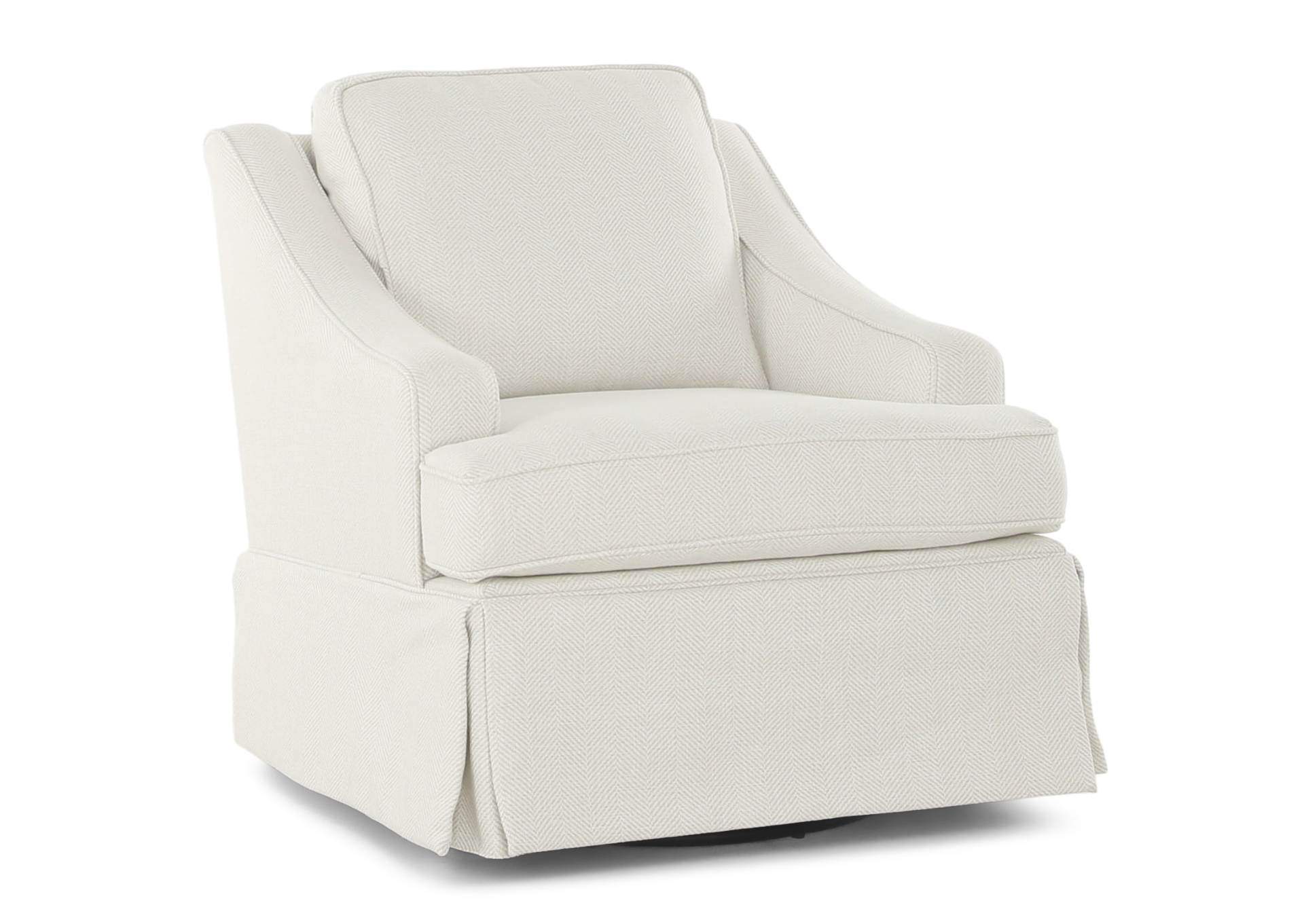 AYLA SIMPLY WHITE SWIVEL GLIDER,BEST CHAIRS INC