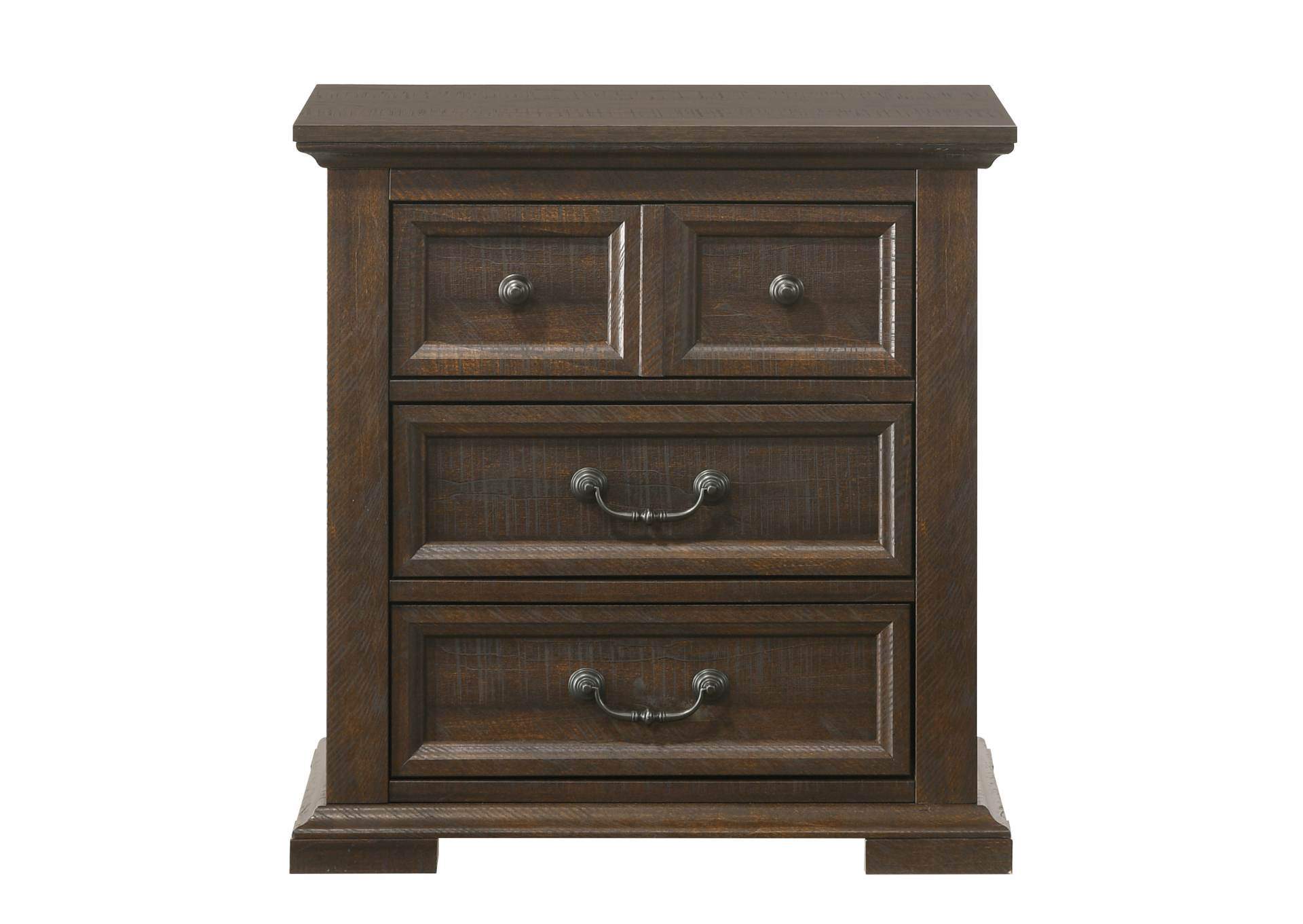 MOSSBERG RUSTIC OAK NIGHTSTAND,LIFESTYLE FURNITURE