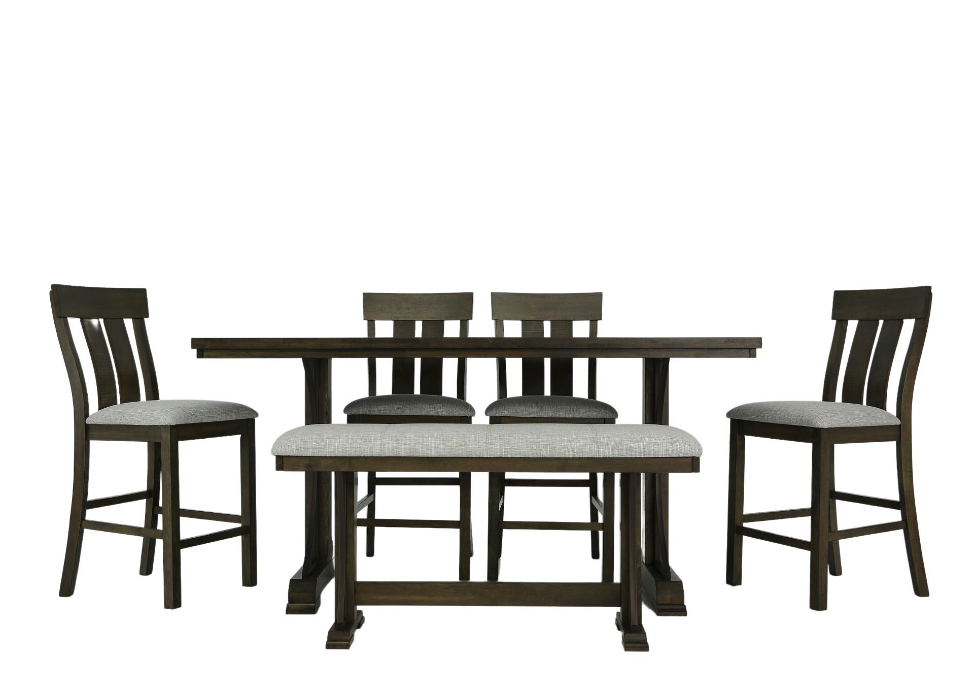 QUINCY 6 PIECE COUNTER HEIGHT TABLE SET