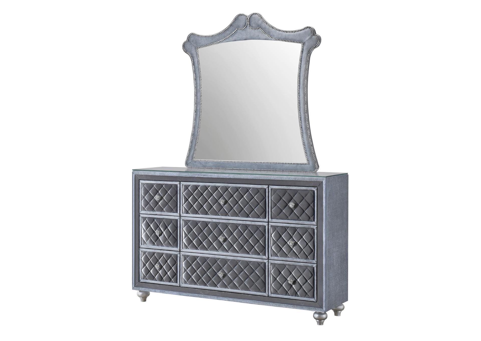 CAMEO DRESSER AND MIRROR,CROWN MARK INT.