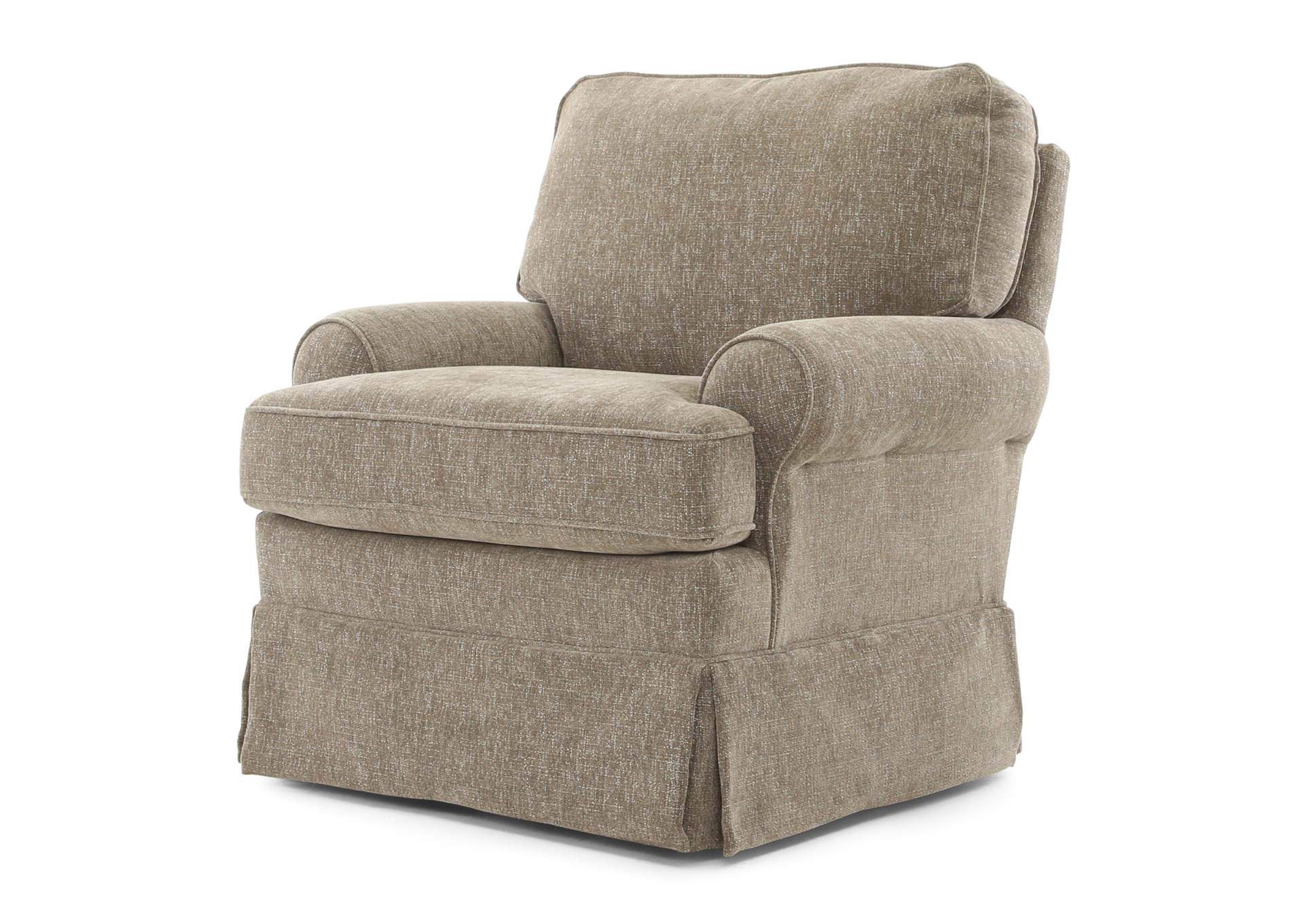 QUINN MOCHA SWIVEL GLIDER,BEST CHAIRS INC