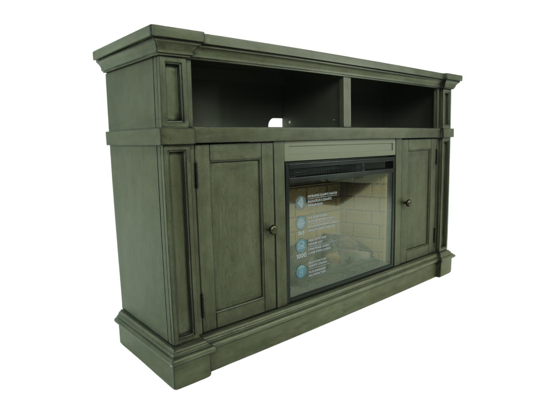 CRAWFORD GRAY FIREPLACE WITH INSERT,KITH FURNITURE