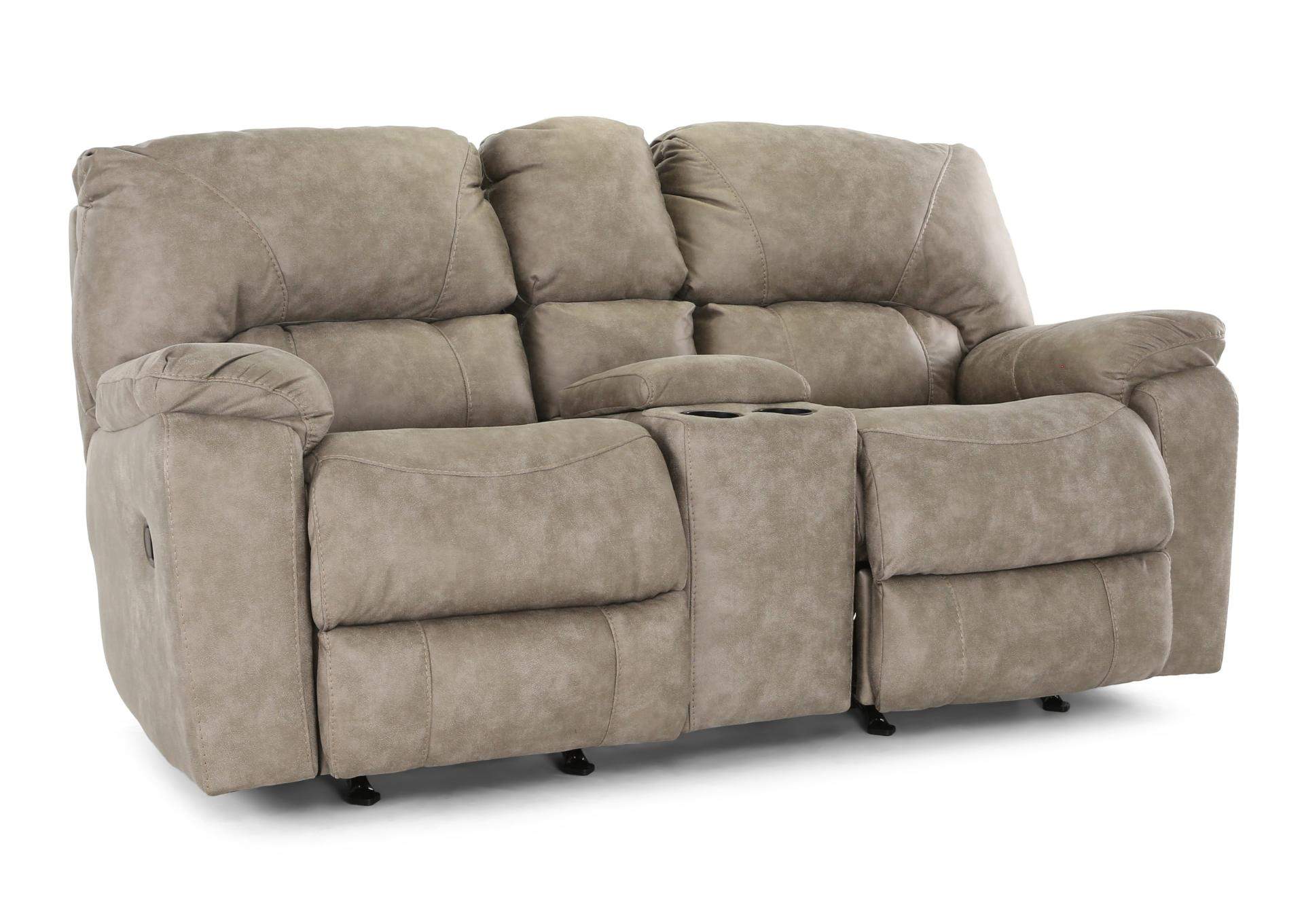 STETSON FOG RECLINING LOVESEAT WITH CONSOLE,HOMESTRETCH