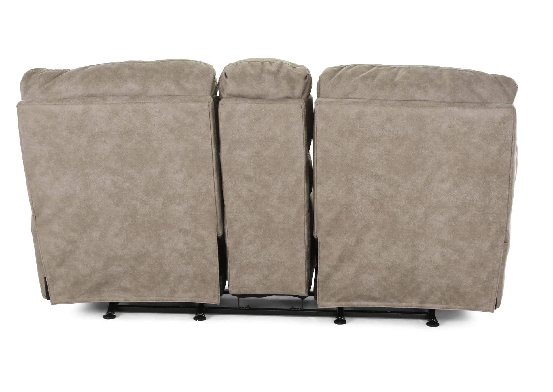 STETSON FOG RECLINING LOVESEAT WITH CONSOLE,HOMESTRETCH