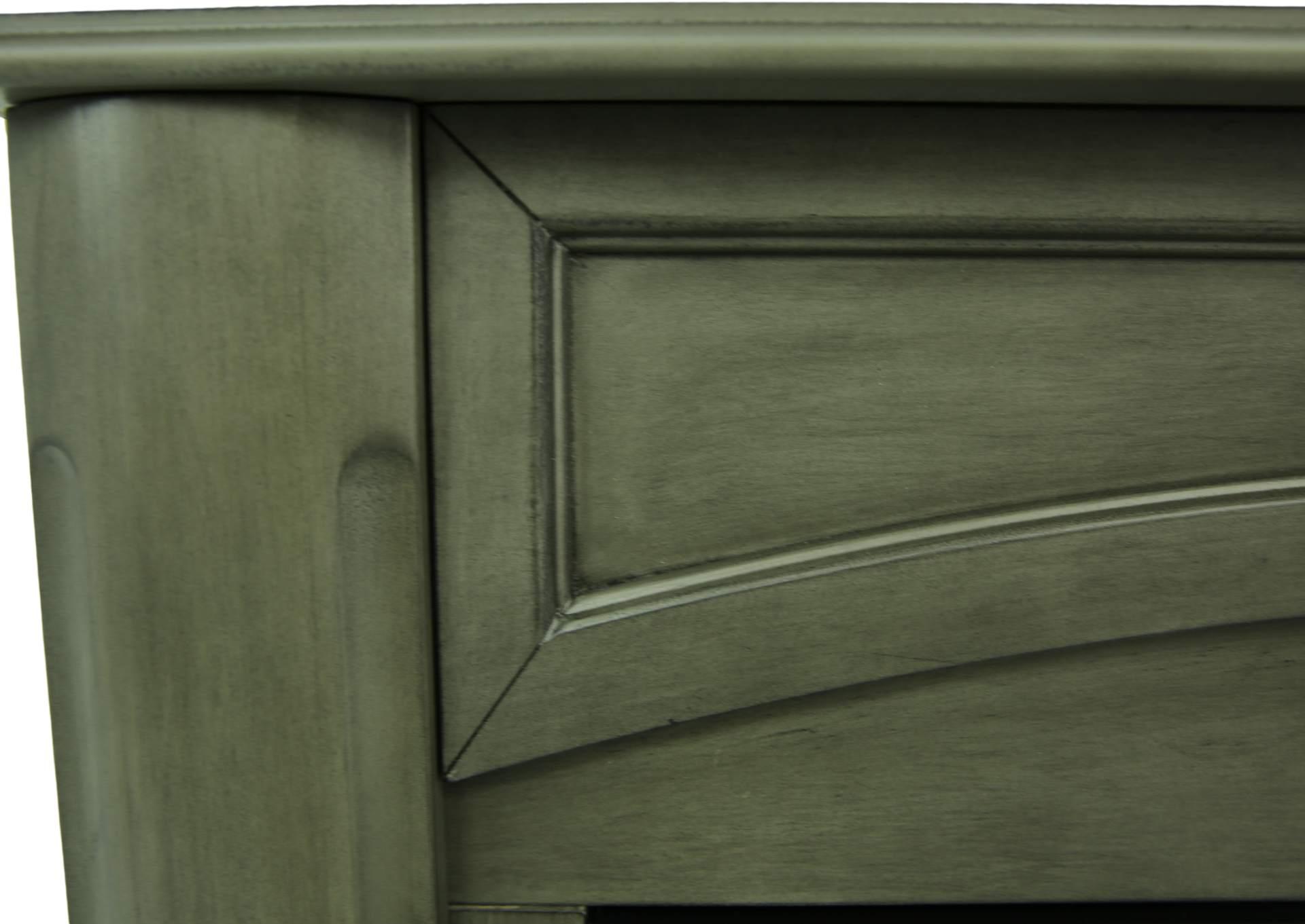MILAN GRAY FIREPLACE WITH INSERT,KITH FURNITURE