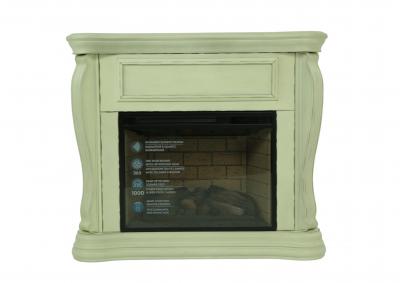Image for JAYDEN WHITE FIREPLACE WITH INSERT
