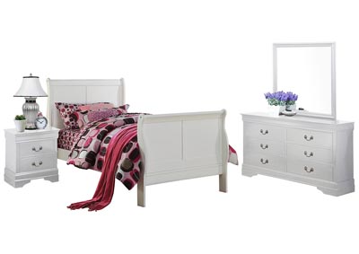 Image for LOUIS PHILIP WHITE TWIN BEDROOM SET