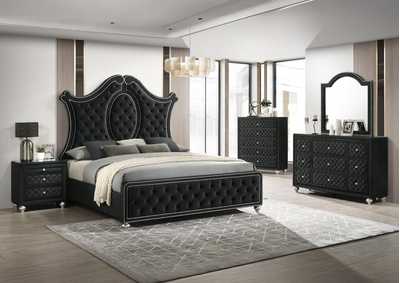 CAMEO BLACK QUEEN BED,CROWN MARK INT.