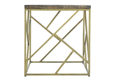 Image for CRAZY CUT IRON END TABLE