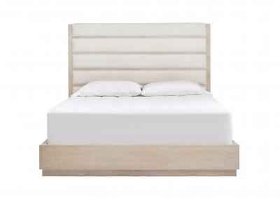 AMHERST WHITEWASH QUEEN UPHOLSTERED BED