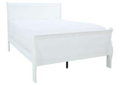 LOUIS PHILIP WHITE KING BED