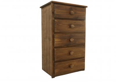 DIEGO CHESTNUT 5 DRAWER CHEST,SIMPLY BUNKBEDS