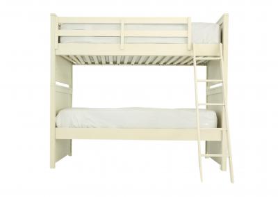 LAKE HOUSE WHITE TWIN OVER TWIN BUNKBED WITH TRUNDLE,MONDAY COMPANY
