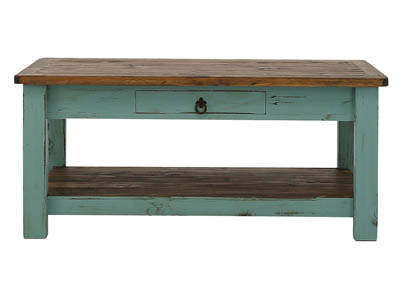 LAWMAN TURQUOISE COCKTAIL TABLE