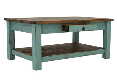 LAWMAN TURQUOISE COCKTAIL TABLE,ARDENT HOME